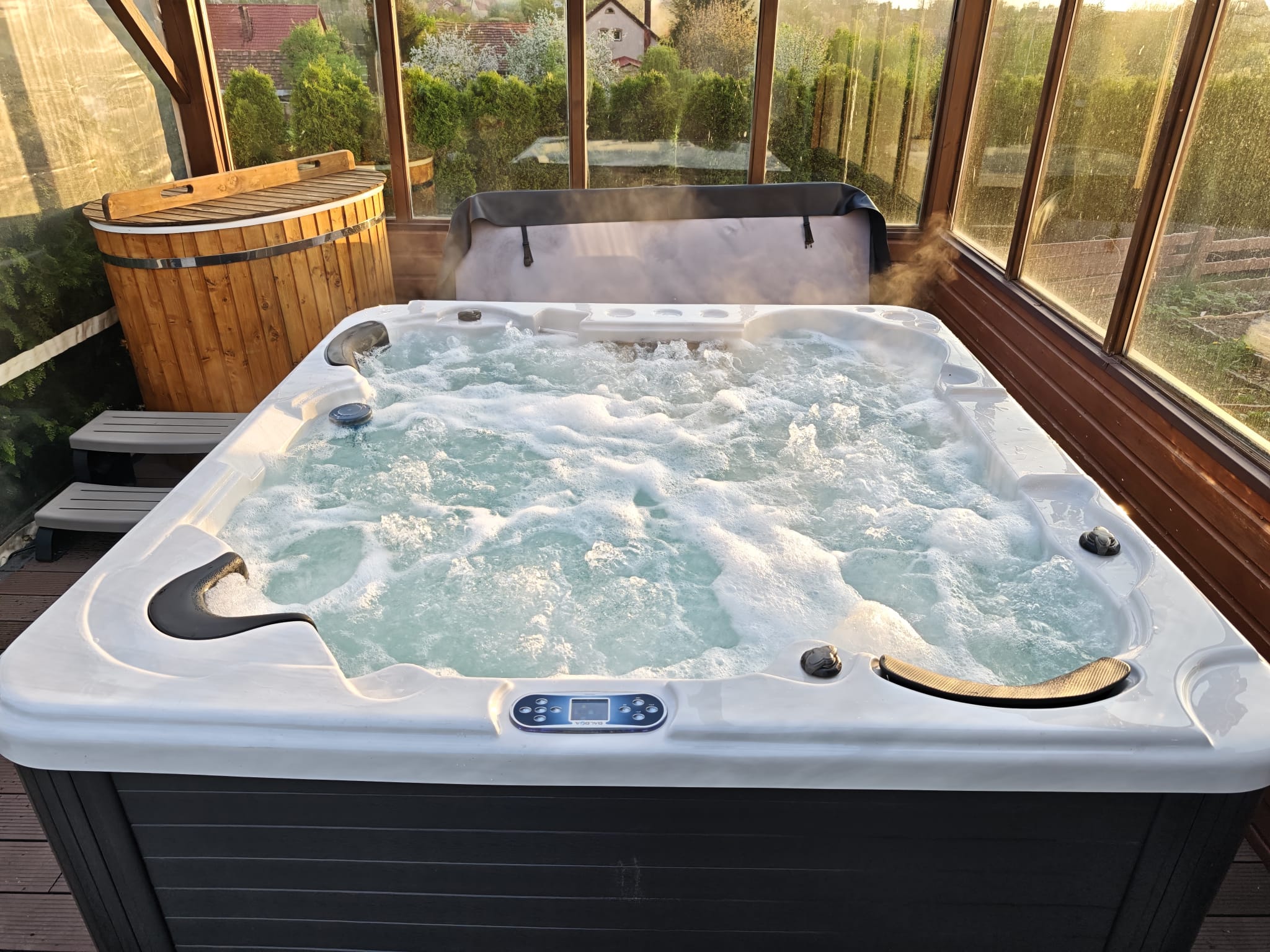 Skandynawska Wanna SPA JUPITER PREMIUM + 95 dysz 1600l Całoroczna – zdjęcie 4