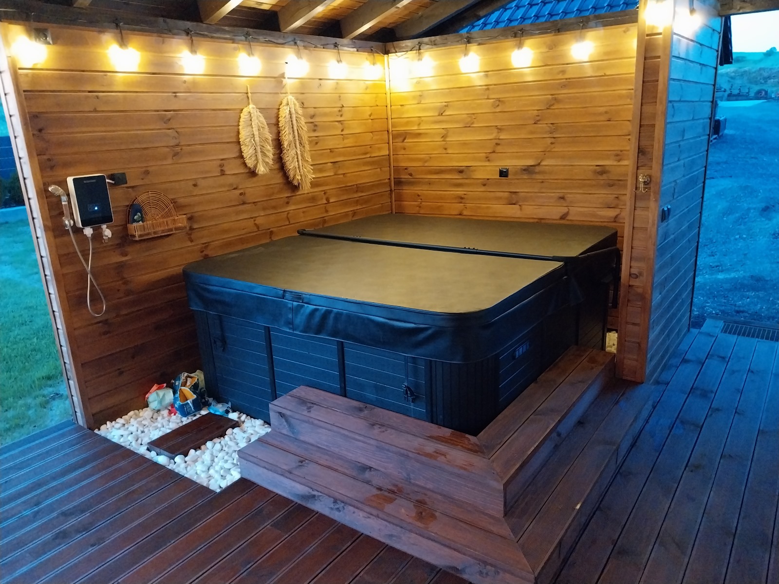 Skandynawska Wanna SPA JUPITER PREMIUM + 95 dysz 1600l Całoroczna – zdjęcie 3
